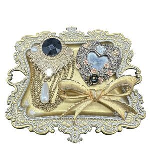 Vintage Brooch Lot: Jewelry Craft Supplies, Repurposing